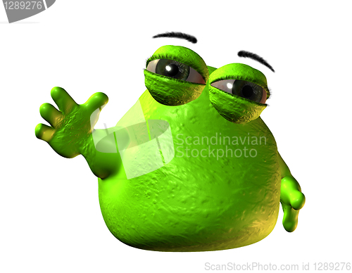 Image of Small green blob monster