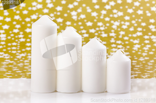 Image of four christmas candles