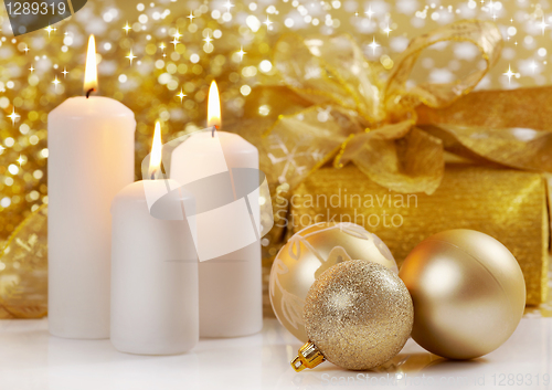 Image of gold christmas   