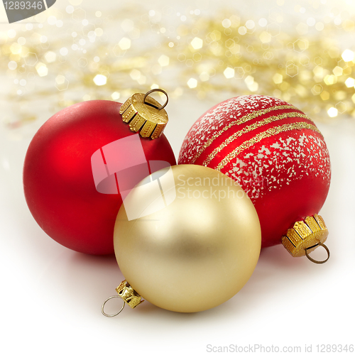 Image of christmas baubles  
