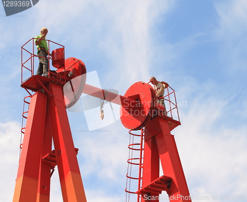 Image of  steel tower red