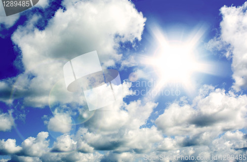 Image of sunny sky background