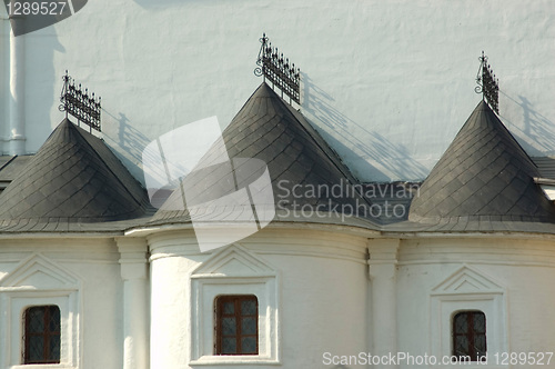 Image of small windows of the big monastery