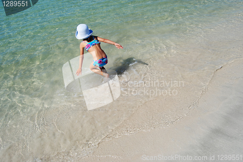 Image of running to the sea