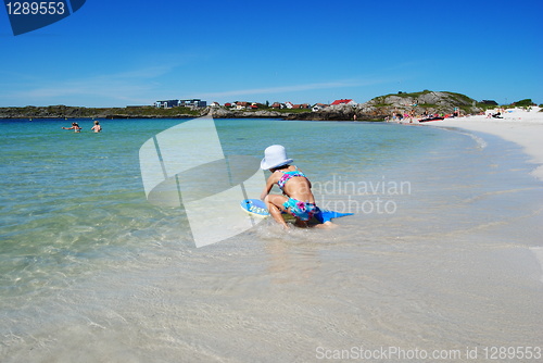 Image of playing in the water