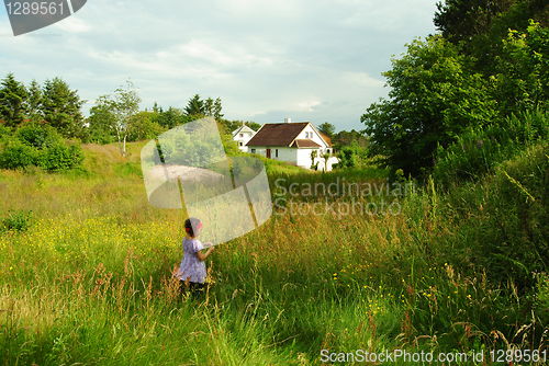 Image of child in meadow