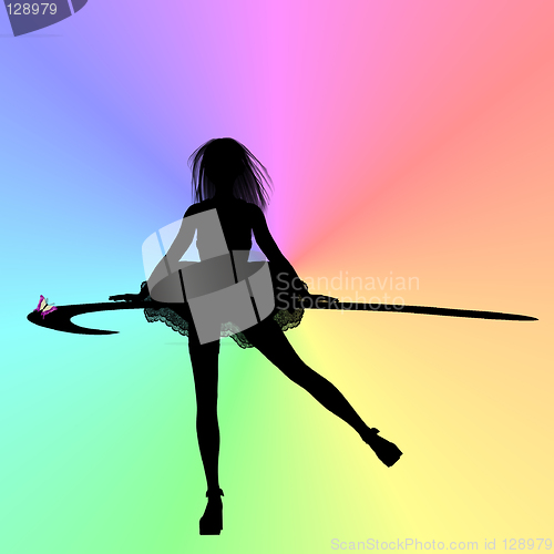 Image of Silhouette Rainbow Dancer