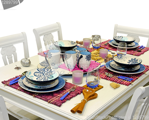 Image of Mediterranean dining table