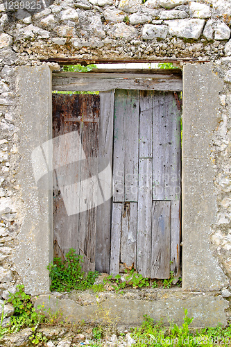 Image of Old wood door