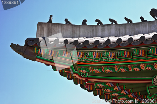 Image of Roof of oriental royal palace