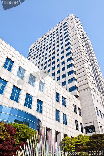 Image of Modern office building in a sunny day