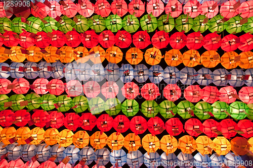 Image of Colorful paper lanterns