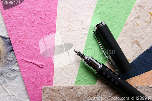 Image of Handmade Paper and Pen