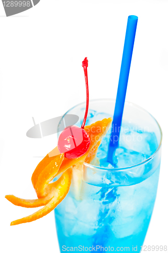 Image of blue long drink cocktail