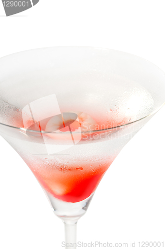 Image of Lychee martini cocktail  isolated on white background