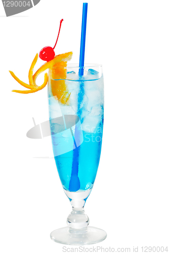 Image of blue long drink cocktail