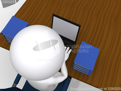 Image of 3d man business concept 