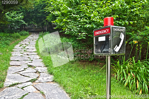 Image of Emergency telephone in the park