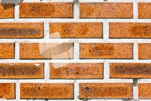 Image of Red brick wall close-up