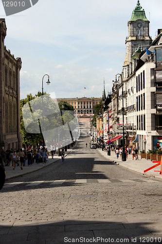 Image of Karl Johan and royal castle