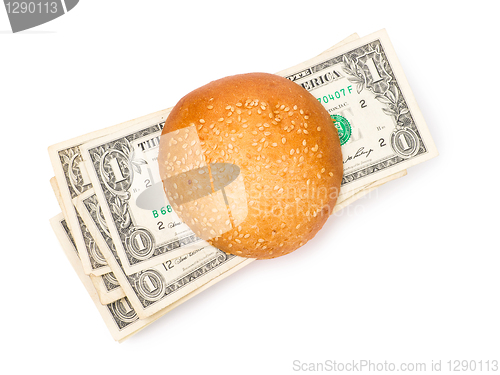 Image of Money-stuffed burger