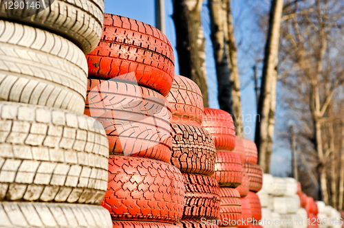 Image of old tires