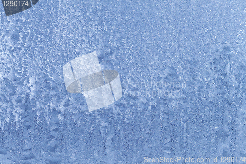 Image of ice patterns on glass