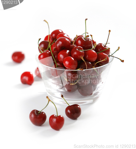 Image of fresh red cherries