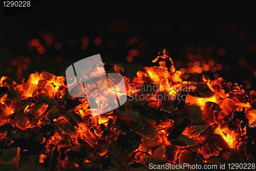 Image of red coal