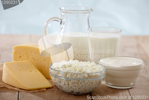 Image of fresh dairy products