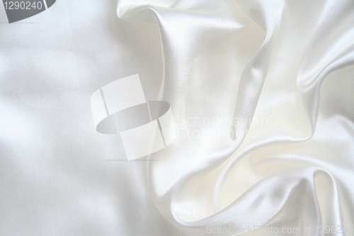 Image of Smooth elegant white silk as wedding background 