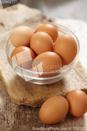 Image of fresh brown eggs