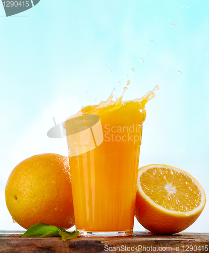 Image of orange juice splash