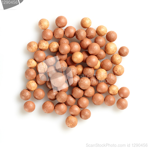 Image of beige cosmetics rouge balls