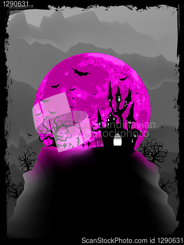 Image of Halloween poster background. EPS 8