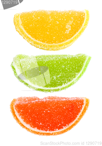 Image of Group of sweets as citrus fruits