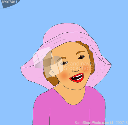 Image of girl drawing