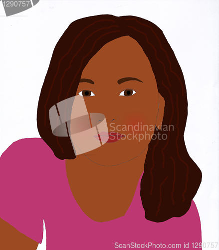 Image of girl illustration