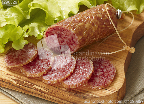 Image of salami sausage