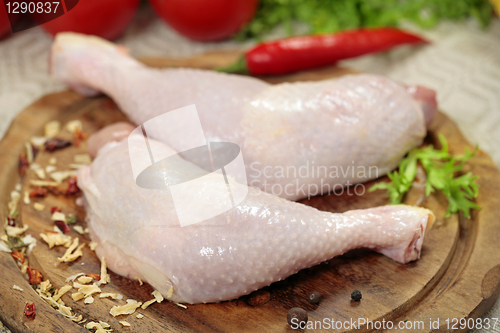 Image of raw chicken legs