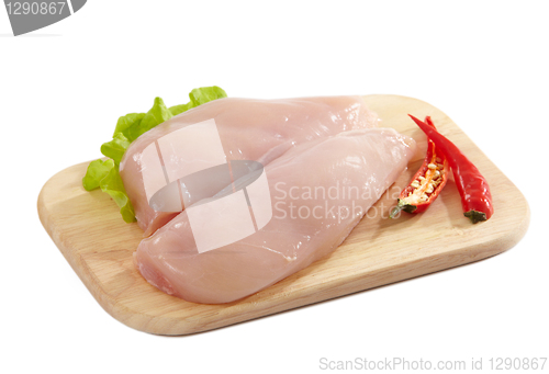 Image of fresh raw chicken fillets