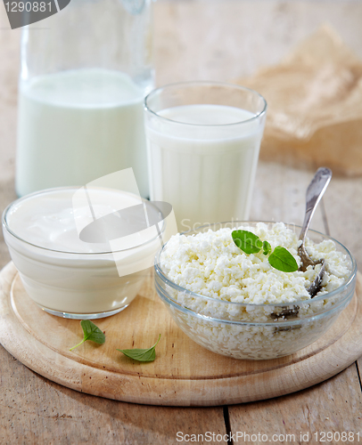 Image of fresh milk products