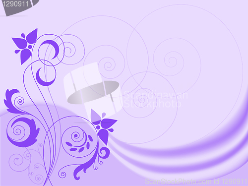 Image of lilac background with swirls
