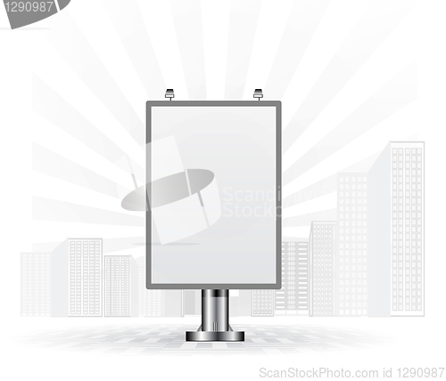 Image of Blank advertising billboard