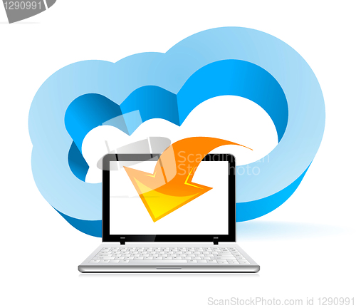 Image of Cloud computing concept