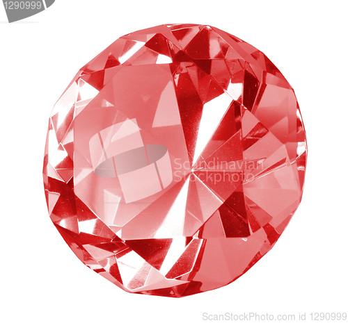 Image of Singe red crystal diamond