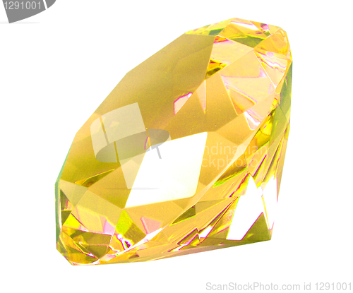 Image of Singe yellow crystal diamond