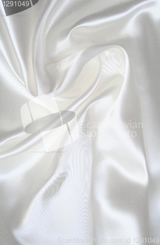 Image of Smooth elegant white silk as wedding background 