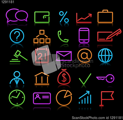 Image of icons set