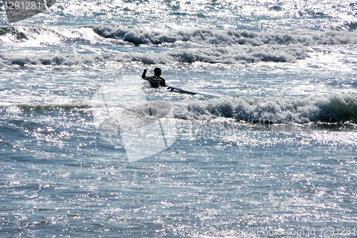 Image of Man Surfing In Brighton 